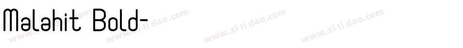 Malahit Bold字体转换